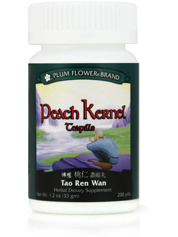 Peach Kernel Formula, Tao Ren Wan, 200 ct, Plum Flower