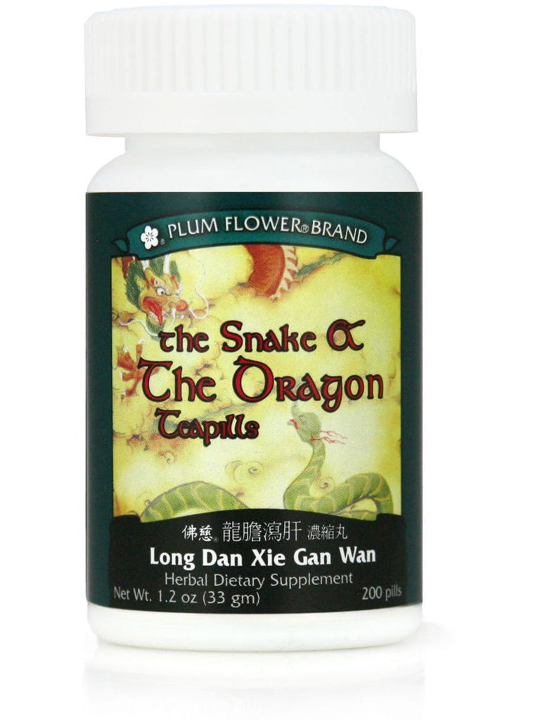 Snake & The Dragon, Long Dan Xie Gan Wan, 200 ct, Plum Flower
