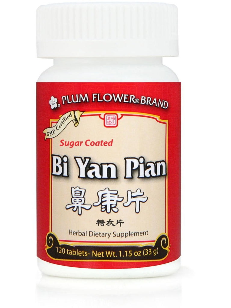 Bi Yan Pian Sugar Coated, 120 ct, Plum Flower