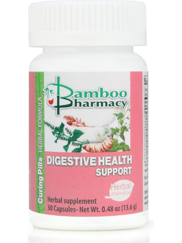 ** 12 PACK ** Bamboo Pharmacy, Digestive Health Support, Curing Pills, 30 Capsules