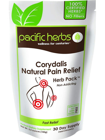 Pacific Herbs, Corydalis Natural Pain Relief Herb Pack, 3.5 ounces