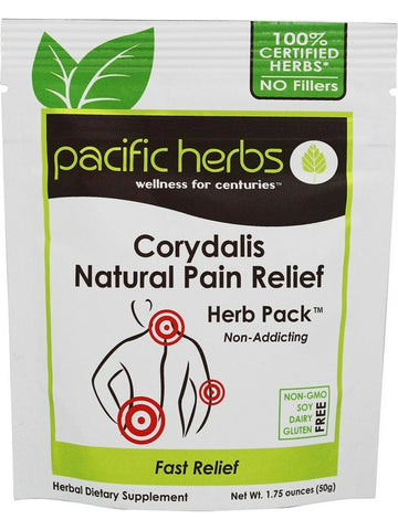 Pacific Herbs, Corydalis Natural Pain Relief Herb Pack, 1.75 ounces