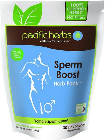 Pacific Herbs, Sperm Boost Herb Pack, 3.5 ounces