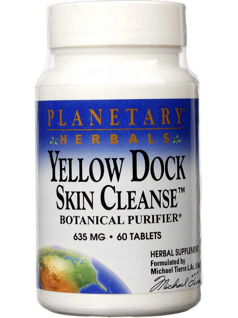Planetary Herbals, Yellow Dock Skin Cleanse™ 610 mg, 60 Tablets