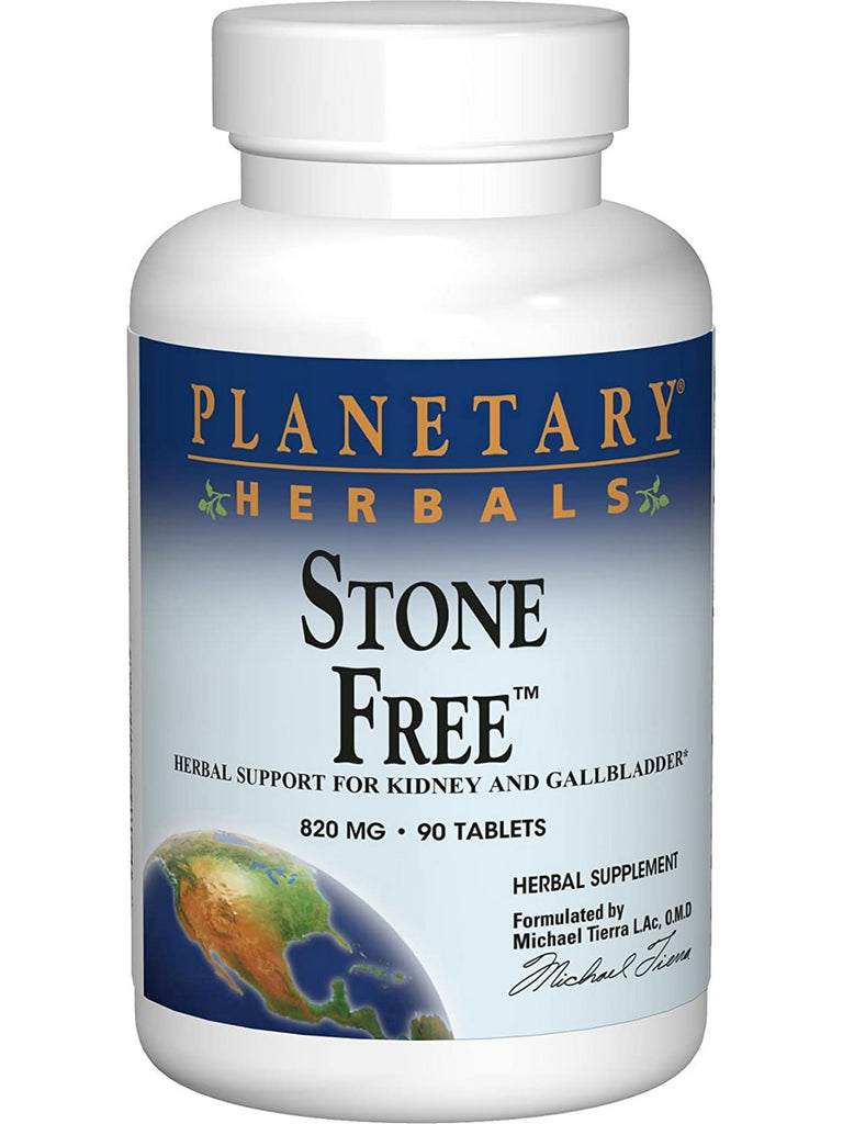 Planetary Herbals, Stone Free® 820 mg, 90 Tablets