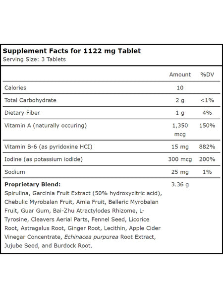 Planetary Herbals, Triphala-Garcinia Program™ 1122 mg, 60 Tablets