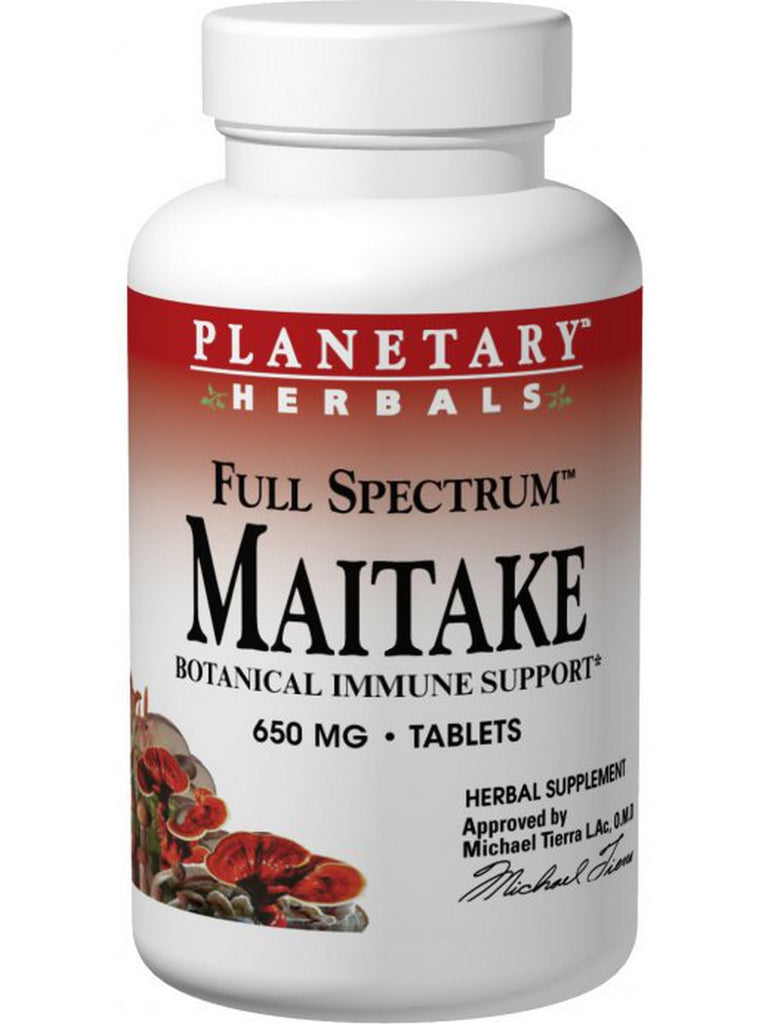 Planetary Herbals, Maitake, Full Spectrum™ 650 mg, 30 Tablets