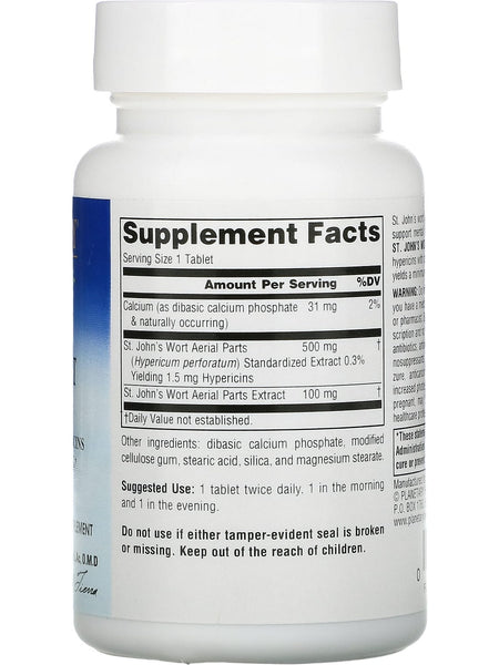 Planetary Herbals, St. John's Wort Extract, Full Spectrum 600 mg, 60 Tablets
