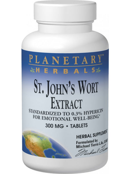 Planetary Herbals, St. John's Wort Extract 300 mg, 45 Tablets