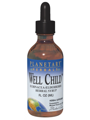 Planetary Herbals, Well Child Echinacea-Elderberry Herbal Syrup, 8 oz