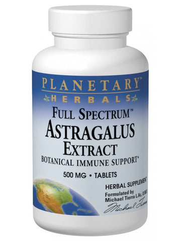 Planetary Herbals, Astragalus Extract 500mg Full Spectrum, 120 ct