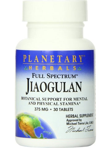 Planetary Herbals, Jiaogulan, Full Spectrum™ 375 mg, 30 Tablets