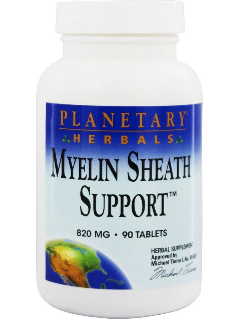 Planetary Herbals, Myelin Sheath Support™ 820 mg, 90 Tablets