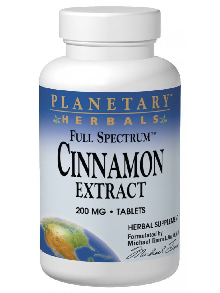 Planetary Herbals, Cinnamon Extract 200mg Full Spectrum, 120 ct