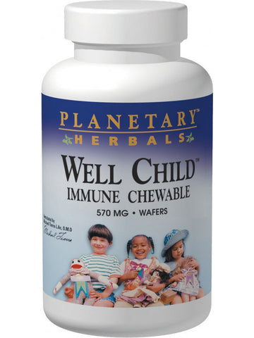 Planetary Herbals, Well Child™ Immune Chewable 560 mg, 30 Wafers