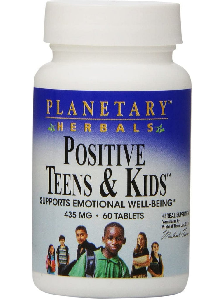 Planetary Herbals, Positive Teens & Kids™ 435 mg, 60 Tablets