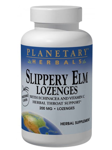 Planetary Herbals, Slippery Elm Lozenges w/Echinacea & Vitamin C Tangerine, 24 lozenges