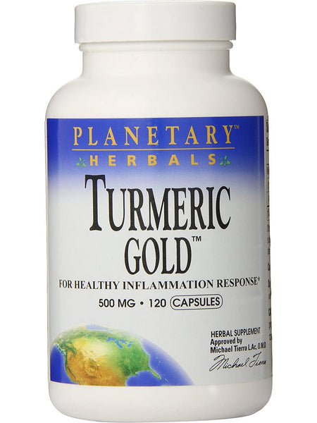 Planetary Herbals, Turmeric Gold™ 500 mg, 120 Tablets