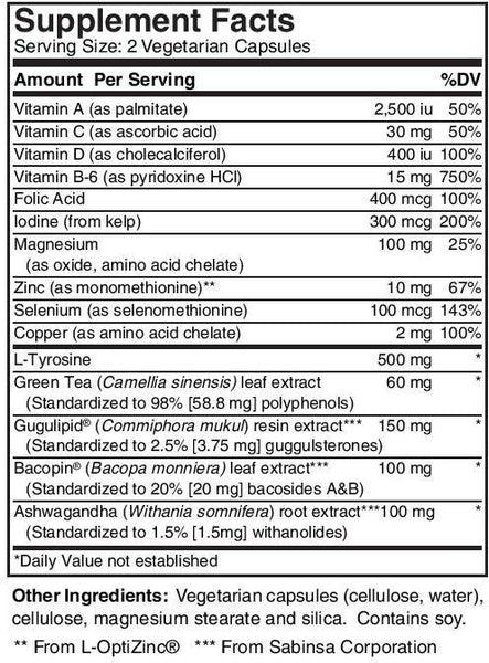 Smart Herbs, Thyroid Support, 60 veg caps
