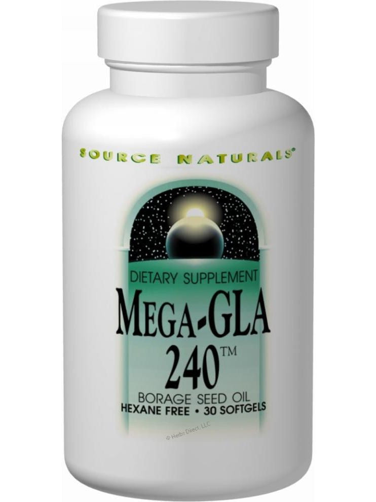 Source Naturals, Mega-GLA 300 Borage Seed Oil, 120 softgels