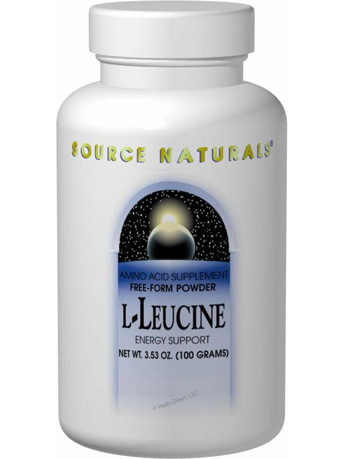 Source Naturals, L-Leucine powder 100 gm, 100 powder