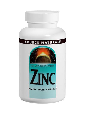 Source Naturals, Zinc Chelate, 50mg elemental, 250 ct