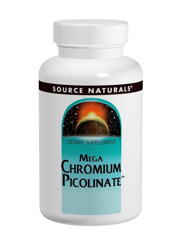 Source Naturals, Mega Chromium Picolinate 300mcg, 60 ct