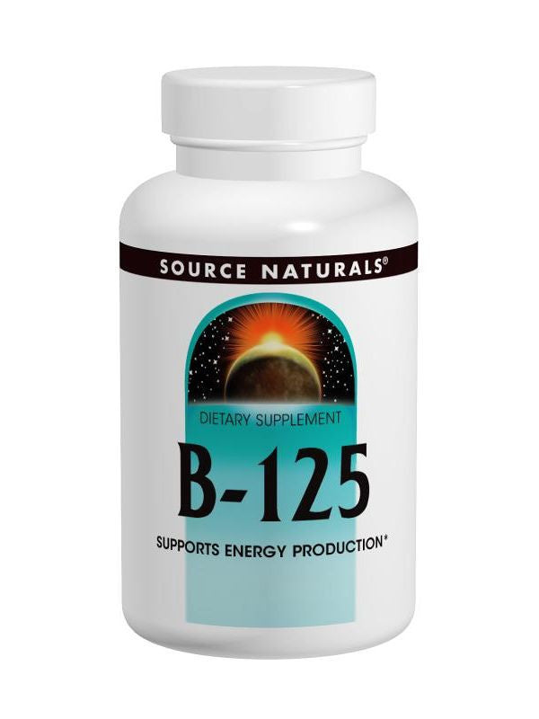 Source Naturals, Vitamin B-125 Complex Yeast Free, 125mg, 90 ct