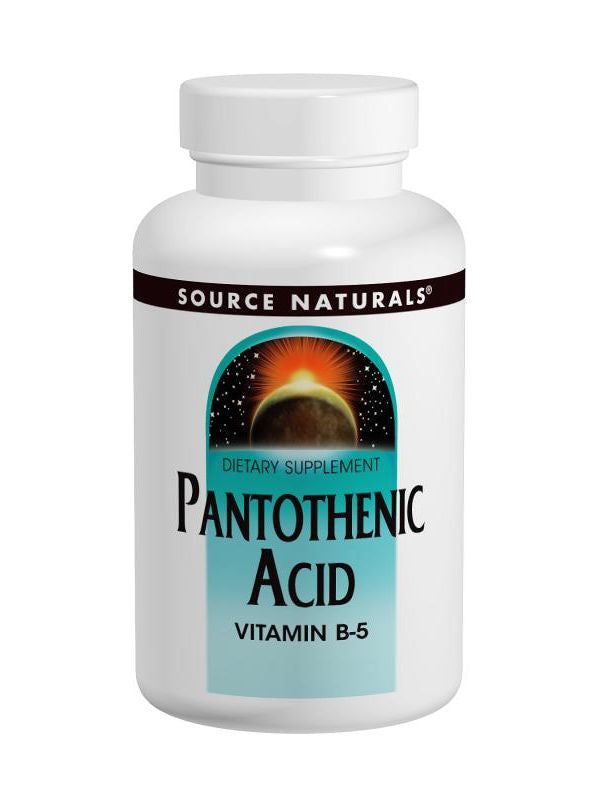 Source Naturals, Pantothenic Acid Vitamin B-5, 100mg, 100 ct