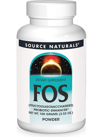 Source Naturals, FOS (Fructooligosaccharides) 100 gm Powder, 100 grams