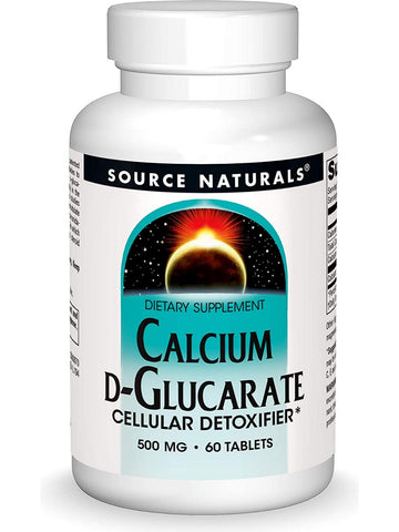 Source Naturals, Calcium D-Glucarate 500 mg, 60 tablets