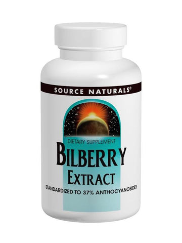 Source Naturals, Bilberry Extract, 50mg, 60 ct