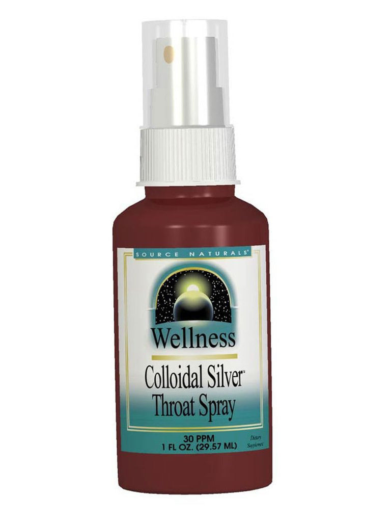 Source Naturals, Wellness Colloidal Silver Throat Spray 30 ppm, 2 oz