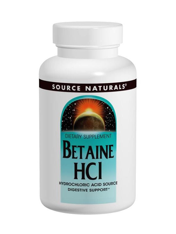 Source Naturals, Betaine HCL, 650mg, 90 ct