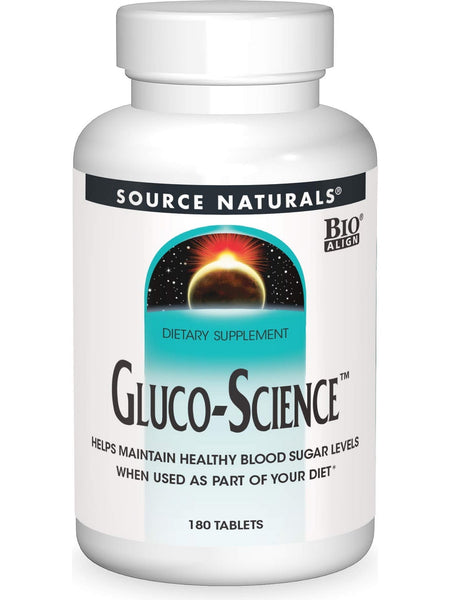 Source Naturals, Gluco-Science™, 180 tablets