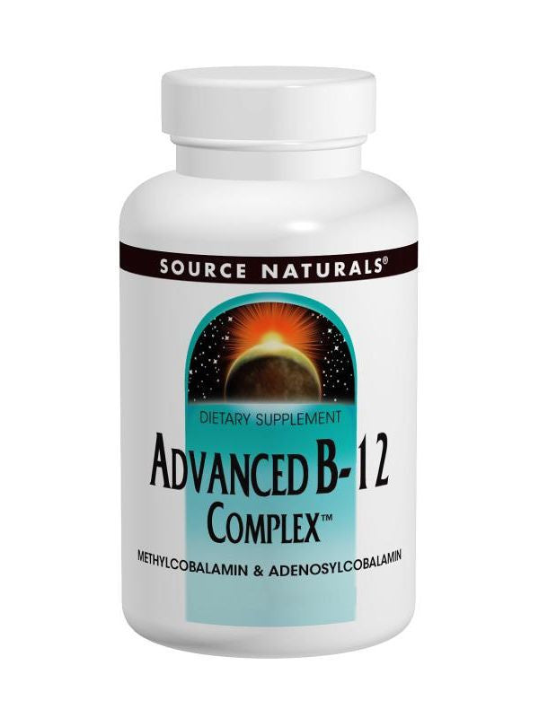 Source Naturals, Advanced B-12 Complex, 5mg Methylcobalamin/Adenosylcobalamin, 30 ct