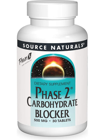 Source Naturals, Phase 2® Carbohydrate Blocker 500 mg, 30 tablets