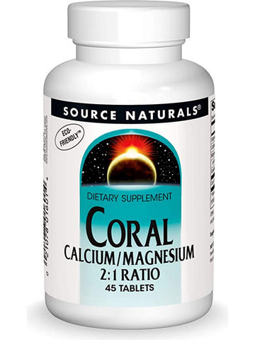 Source Naturals, Coral Calcium/Magnesium, 45 tablets