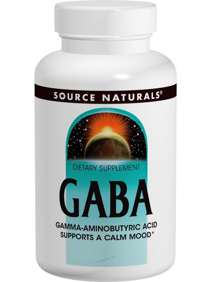 Source Naturals, GABA, 750mg, 90 ct