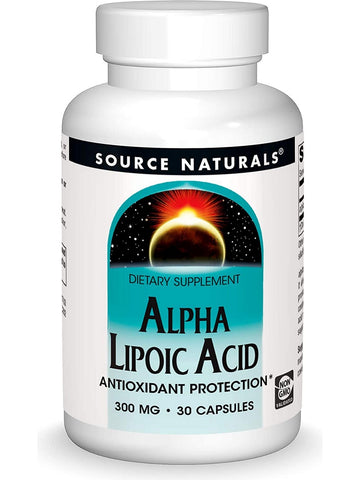 Source Naturals, Alpha Lipoic Acid 300 mg, 30 capsules