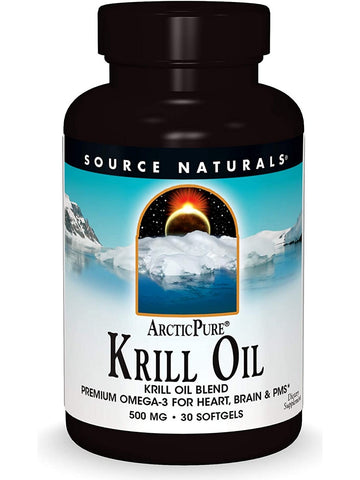Source Naturals, Arctic Pure® Krill Oil 500 mg, 30 softgels