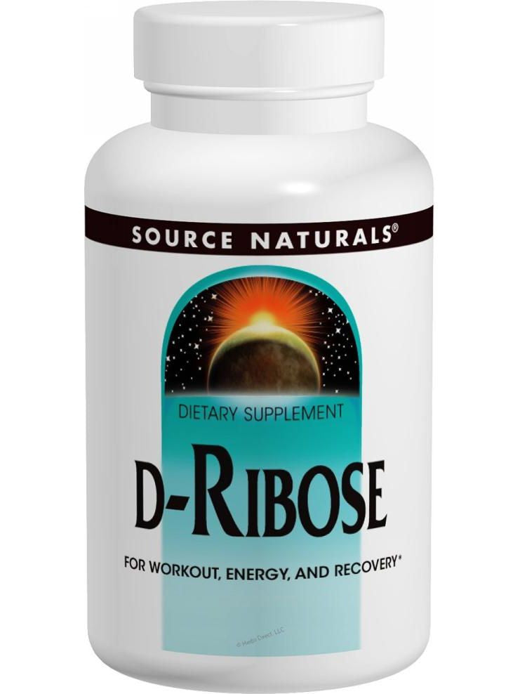 Source Naturals, D-Ribose, 1000mg, 120 ct