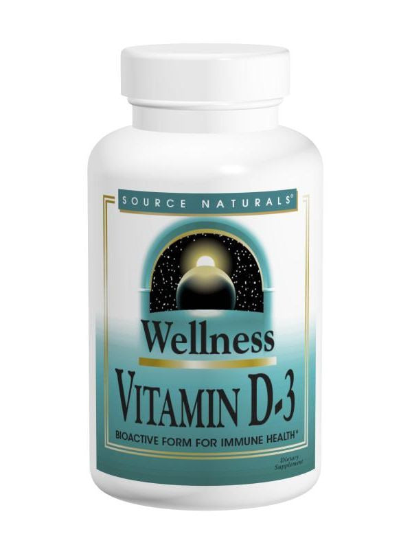 Source Naturals, Wellness Vitamin D-3 2000 IU, 200 softgels