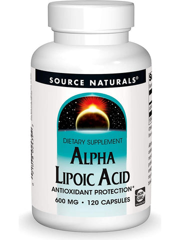 Source Naturals, Alpha Lipoic Acid 600 mg, 120 capsules