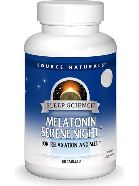 Source Naturals, Sleep Science® Melatonin Serene Night™ 3 mg, 60 tablets