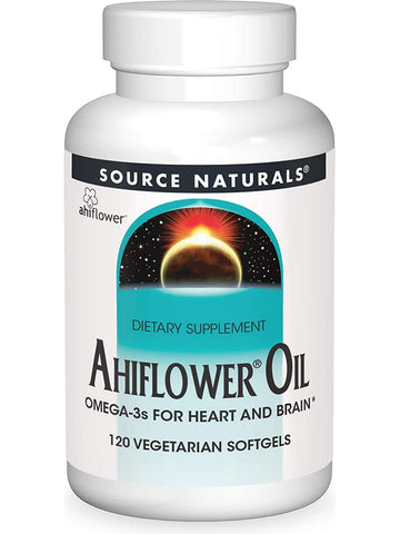 Source Naturals, Ahiflower® Oil, 120 vegetarian softgels