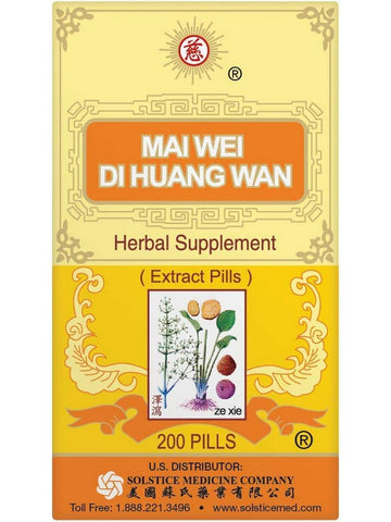 ** 12 PACK ** Solstice, Ci Brand, Mai Wei Di Huang Wan, 200 pills