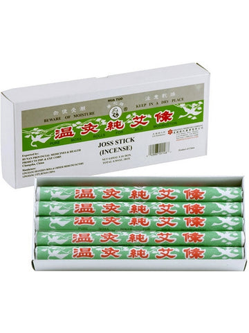 Solstice, Pure Moxa Rolls For Mild Moxibustion Joss Sticks (Incense), 0.05 oz. x 10 Sticks/Box, Total 0.50 oz/Box