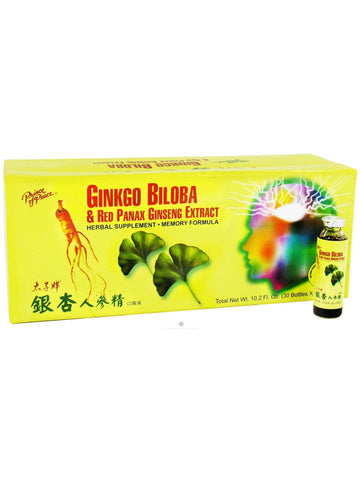 Ginkgo Biloba & Red Panax Ginseng Extract, 30 vials, Prince of Peace