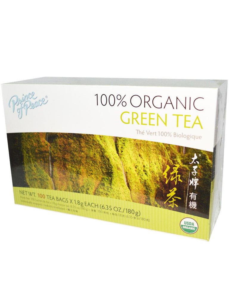 Organic Green Tea, 100 teabags, Prince of Peace